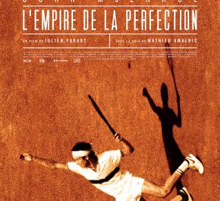 Affiche du film avec McEnroe sur un cours de tennis