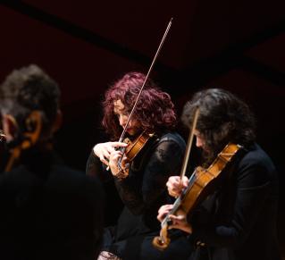 Musiciennes en représentation