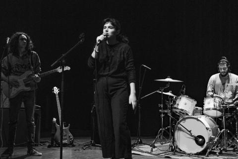 Photos prises lors de la résidence d’Egone Line au Tambour, Université Rennes 2