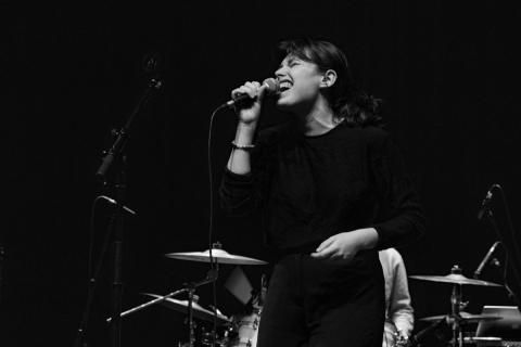 Photos prises lors de la résidence d’Egone Line au Tambour, Université Rennes 2