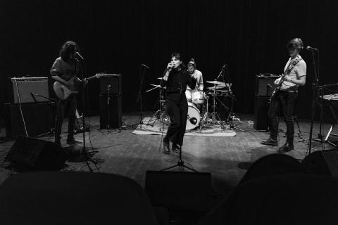 Photos prises lors de la résidence d’Egone Line au Tambour, Université Rennes 2