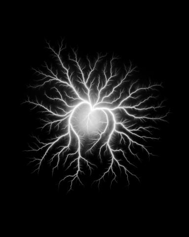 Photographie d'un cœur en argentique