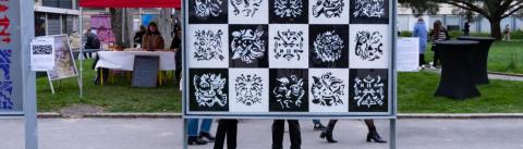 Photo de l'espace d'exposition plein air L'Encadre